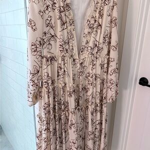 Floral Cream Dress
